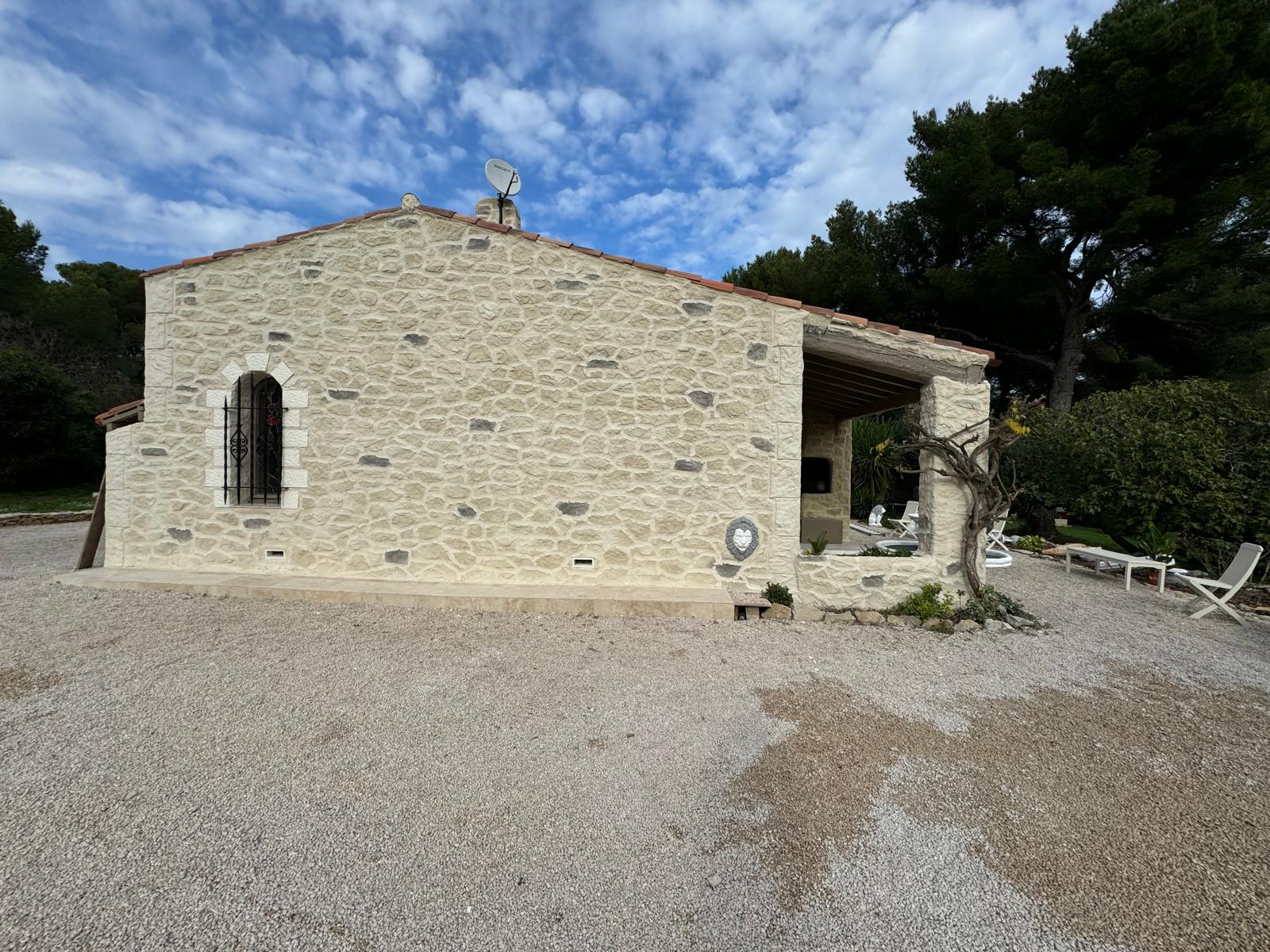 Ravalement façade imitation pierre et pool house – La Ciotat (13)-10 Ravalement façade imitation pierre et pool house – La Ciotat (13) – enduit imitation pierre à